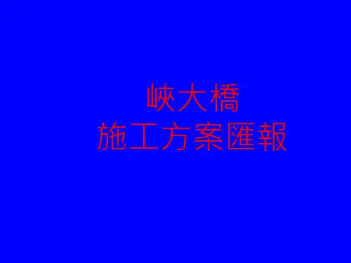 跨海大桥施工方案汇报(54页)