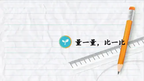 2023年人教版二年级数学上册综合与实践 量一量,比一比