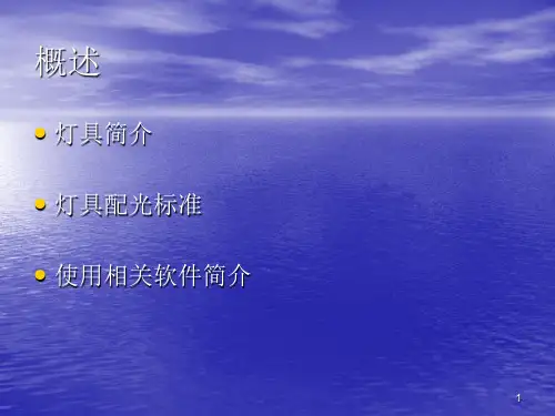 汽车灯具计算机配光设计PPT课件