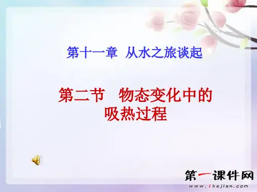 物态变化中的吸热过程(沪科版)精品PPT教学课件