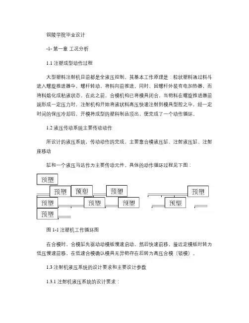 塑料注射成型机液压系统设计解读