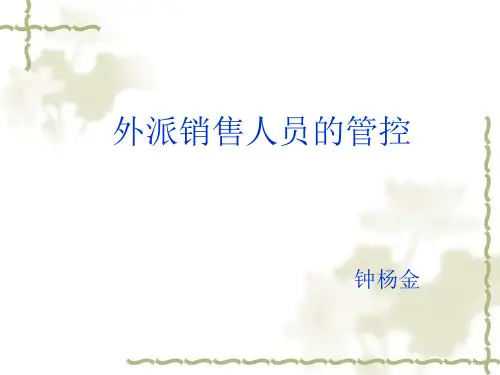 外派人员的管理控制(ppt文档)