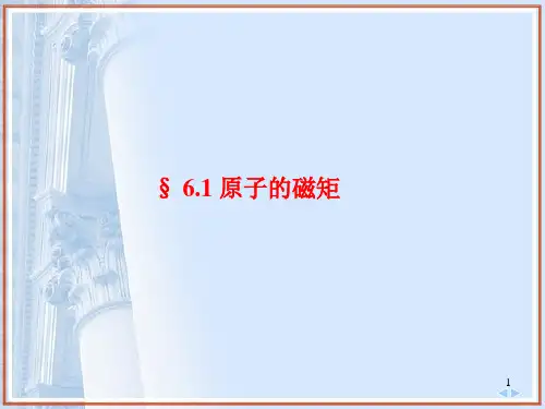 原子物理课件   第1节  原子的磁矩