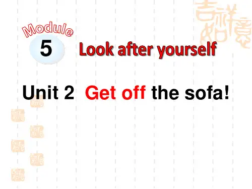 外研版九下英语《Get off the sofa!》Look after yourself课件 