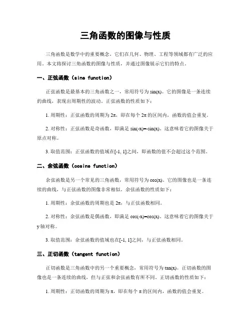 三角函数的图像与性质