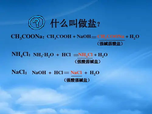 高中化学选修4盐类的水解课件人教.ppt