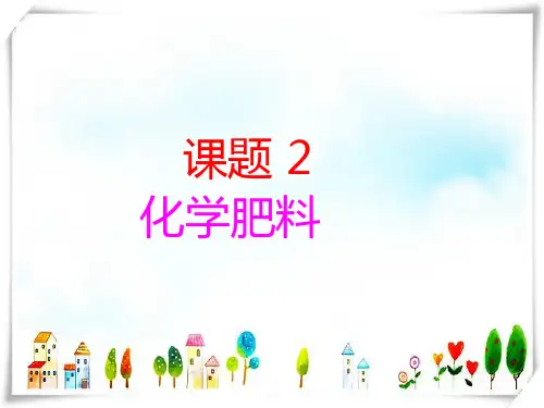 2024年人教版初中化学九年级下册第十一单元_课题2_化学肥料课件-课件