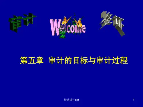 第六章审计目标与审计过程ppt课件
