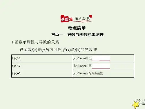 高考数学一轮复习专题四导数及其应用2导数的应用综合篇课件新人教A版