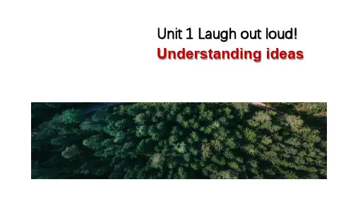 外研版(2019)  选择性必修第一册  Unit 1 Laugh out Loud!  课件