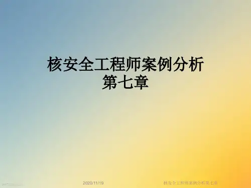 核安全工程师案例分析第七章