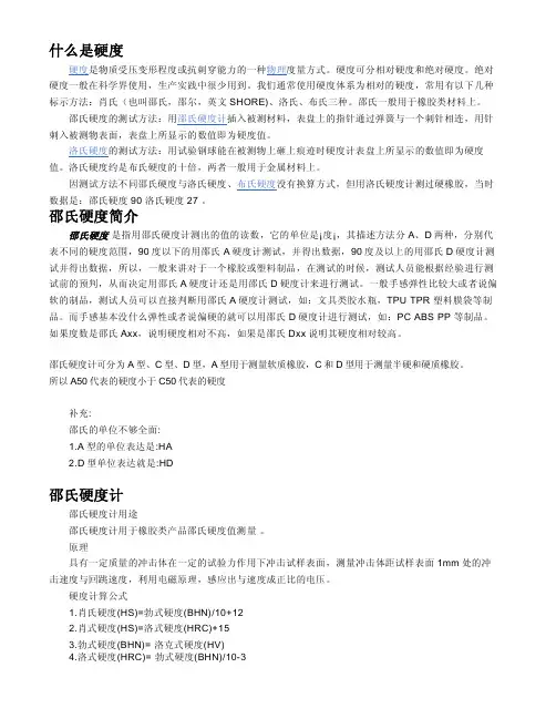 邵氏硬度