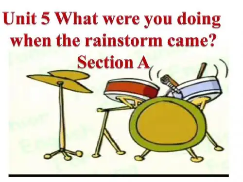 人教版最新八年级英语下册《Unit5 What were you doing when the rainstorm came