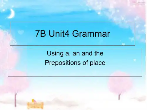 七年级英语下Unit4 Grammar课件(牛津译林版)完美版
