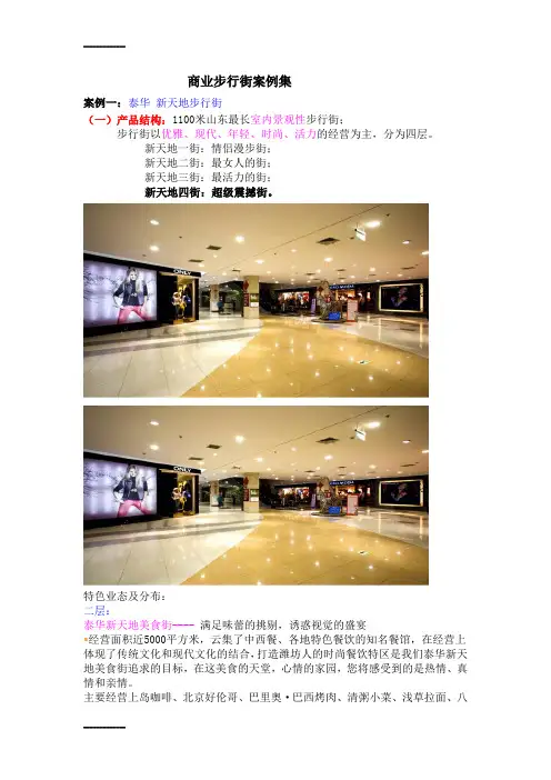 (整理)商业步行街案例集