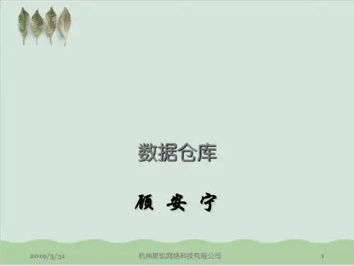 数据仓库技术PPT课件( 25页)