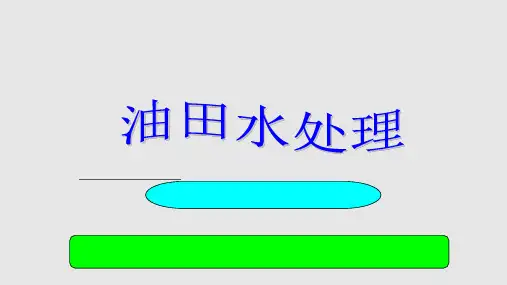 油田水处理在用PPT课件