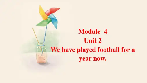 Module 4 Unit 2 外研版英语八年级下册