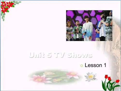 五年级英语上册 Unit 5 TV Shows(Lesson 1) ppt课件 人教新起点
