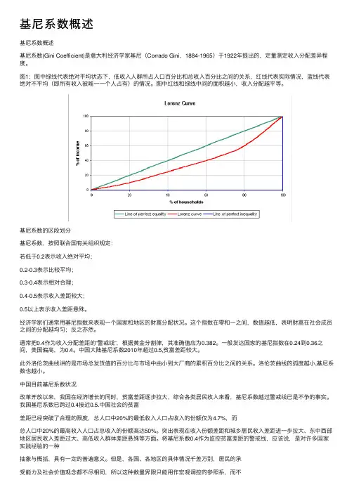 基尼系数概述