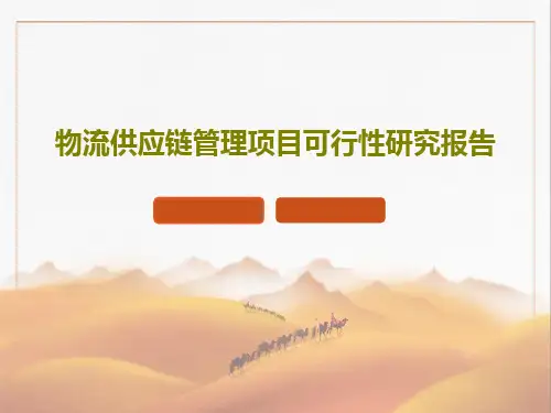 物流供应链管理项目可行性研究报告共58页
