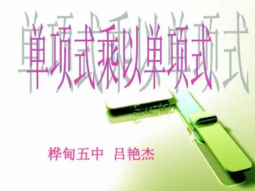 15.1.4单项式乘以单项式