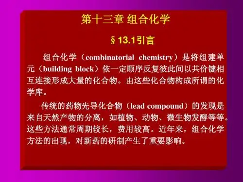 章13 组合化学