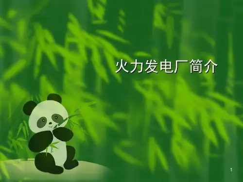 火力发电厂基本知识演示幻灯片
