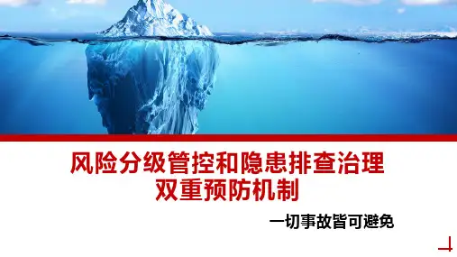 安全风险分级管控和隐患排查治理双重预防机制精选全文
