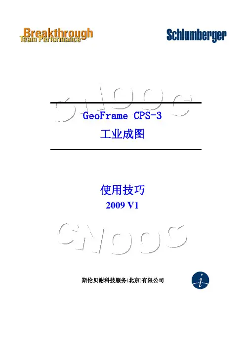 GeoFrame CPS-3 工业成图使用技巧