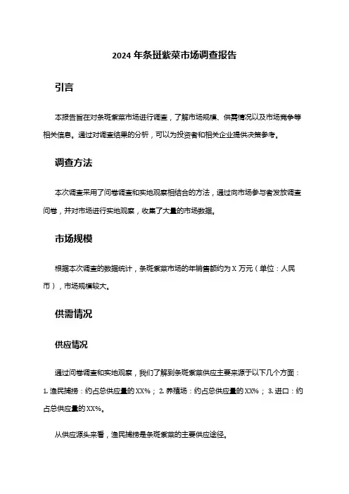 2024年条斑紫菜市场调查报告