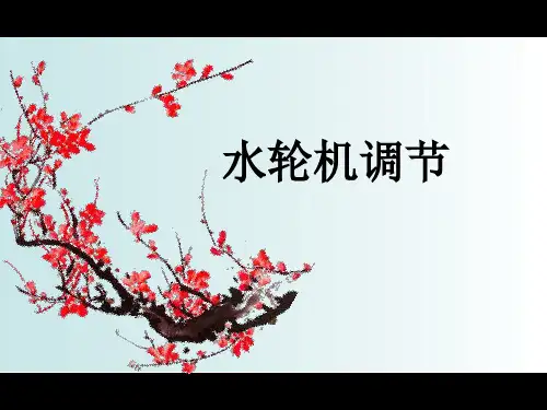水轮机调节ppt课件