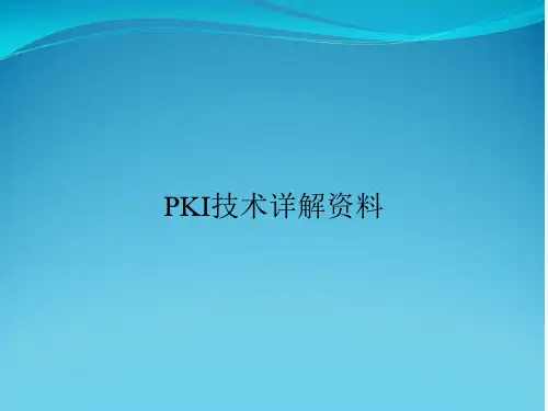 PKI技术详解资料