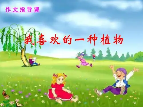 我喜欢的一种植物作文PPT课件