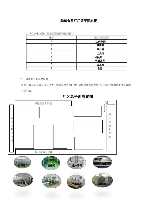 完整word版,厂区总平面布置图