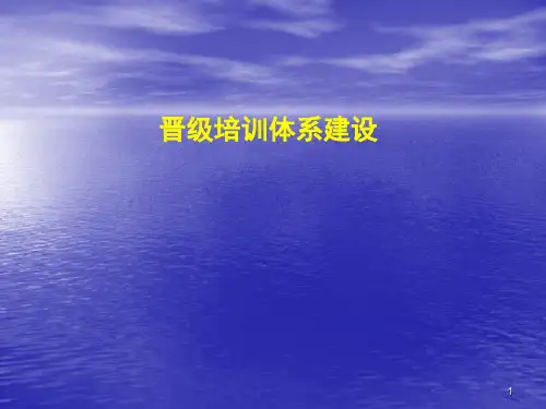晋级培训体系建设ppt课件