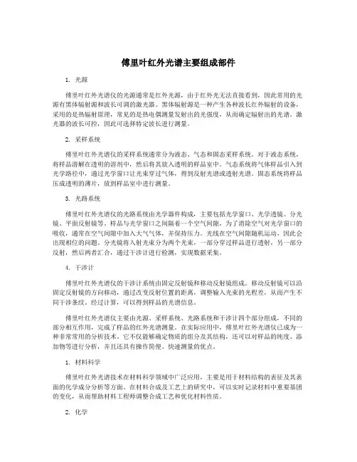 傅里叶红外光谱主要组成部件