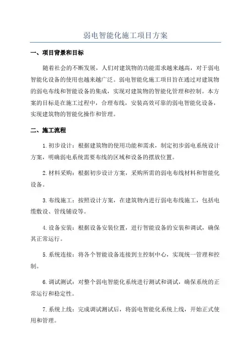 弱电智能化施工项目方案