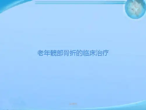 老年髋部骨折的临床治疗  ppt课件