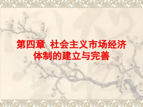 第四章社会主义市场经济体制建立