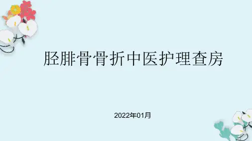 胫腓骨骨折中医护理查房