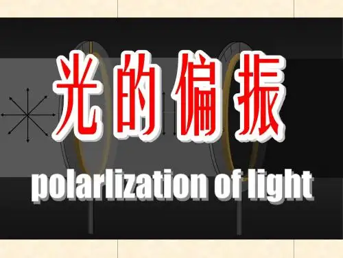 光的偏振讲义
