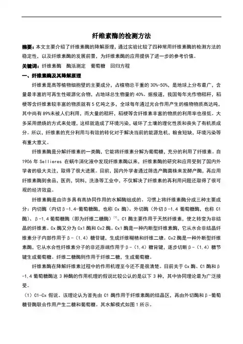 纤维素酶的检测方法新