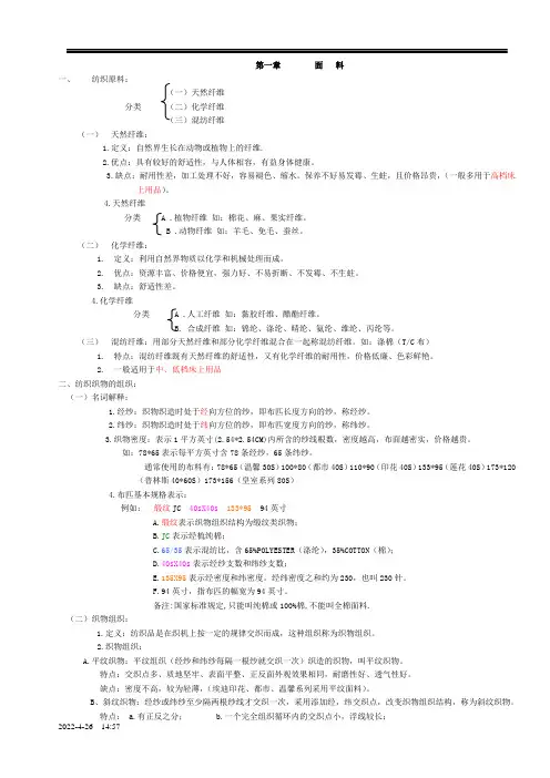 家纺通用产品知识