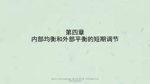 姜波克《国际金融新编》(第四版)第四章-内部均衡和外部平衡的短期调节课件