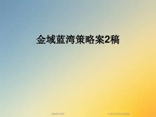 金域蓝湾策略案2稿