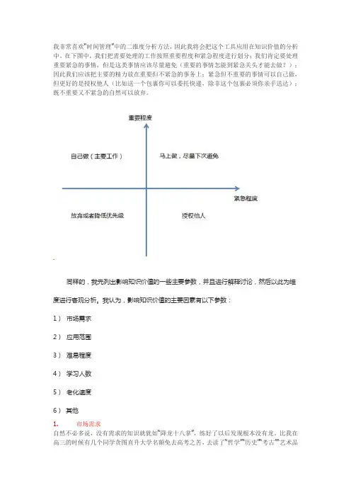 知识的价值分析
