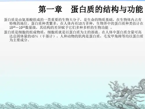 蛋白质的结构与功能(5)