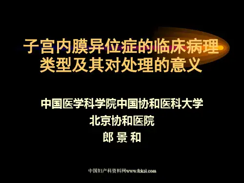 子宫内膜异位症的临床病理类型及其对处理的意义