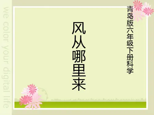 六年级科学下册《风从哪里来》《精品》.ppt